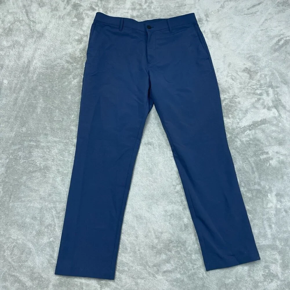 Banana Republic Navy Blue 34x30 Stretch Polyester Dress Pants a1044